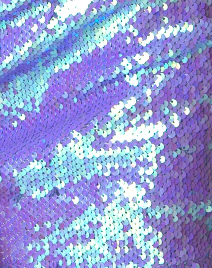Image de Cherry Tube Skirt in Mermaid Fishcale Sequin