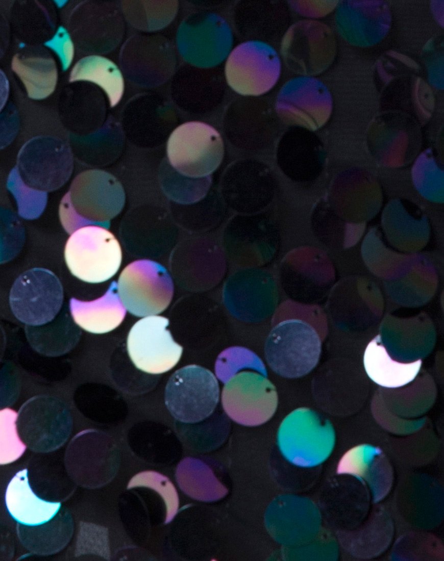 Image de la jupe tube Cherry en paillettes Black Opal