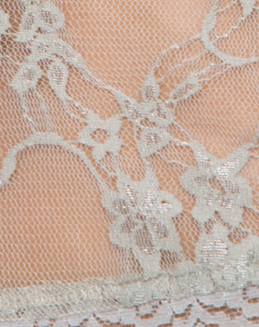 Image de Chesa Crop Top in Daisy Lace Pistachio