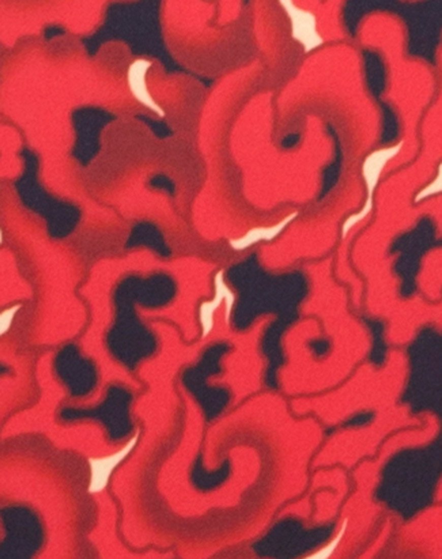 Image du maillot de bain de la déesse au dragon de feu chinois