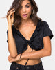 Image de Chisa Top en satin noir