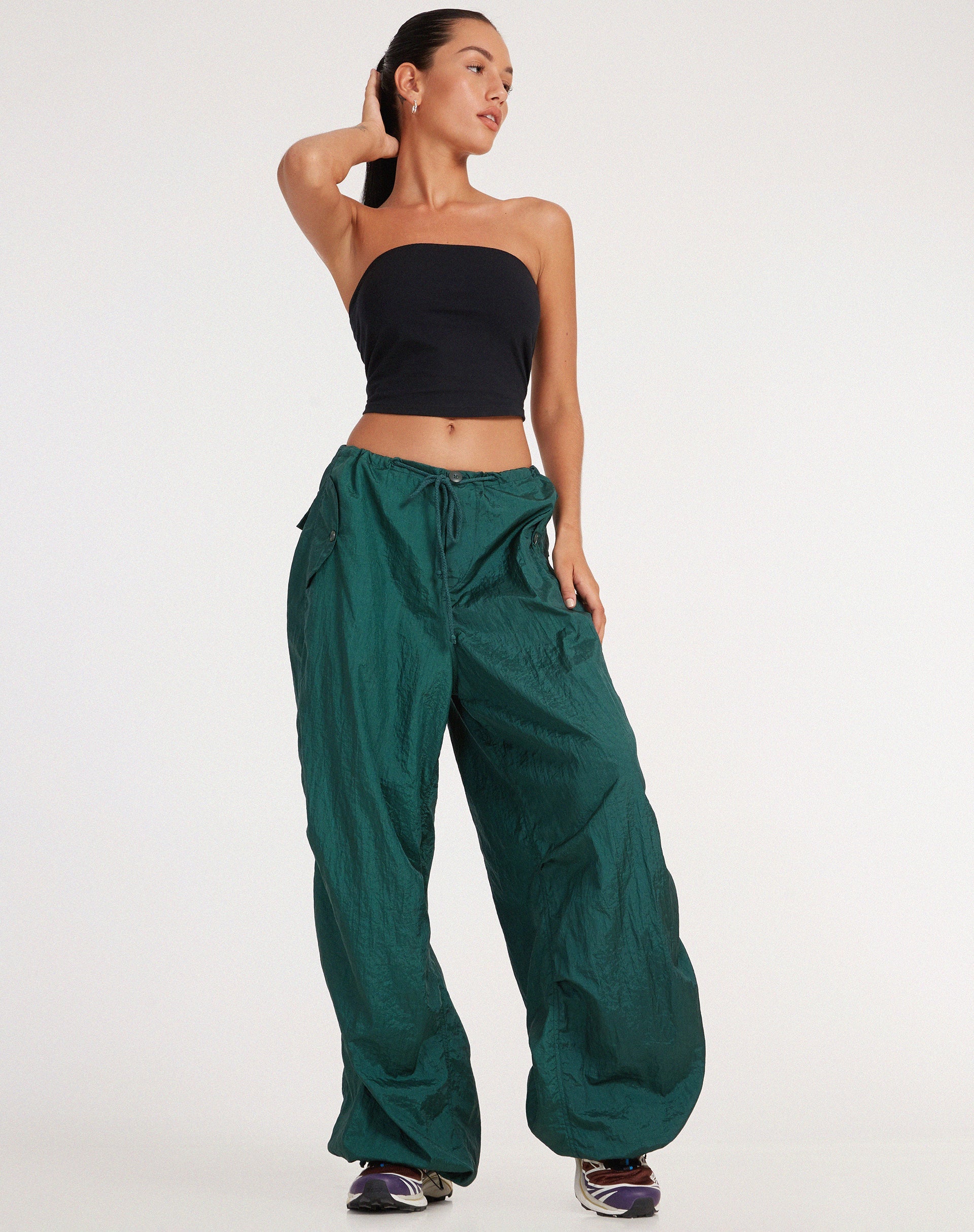 Image du pantalon Chute en vert bouteille