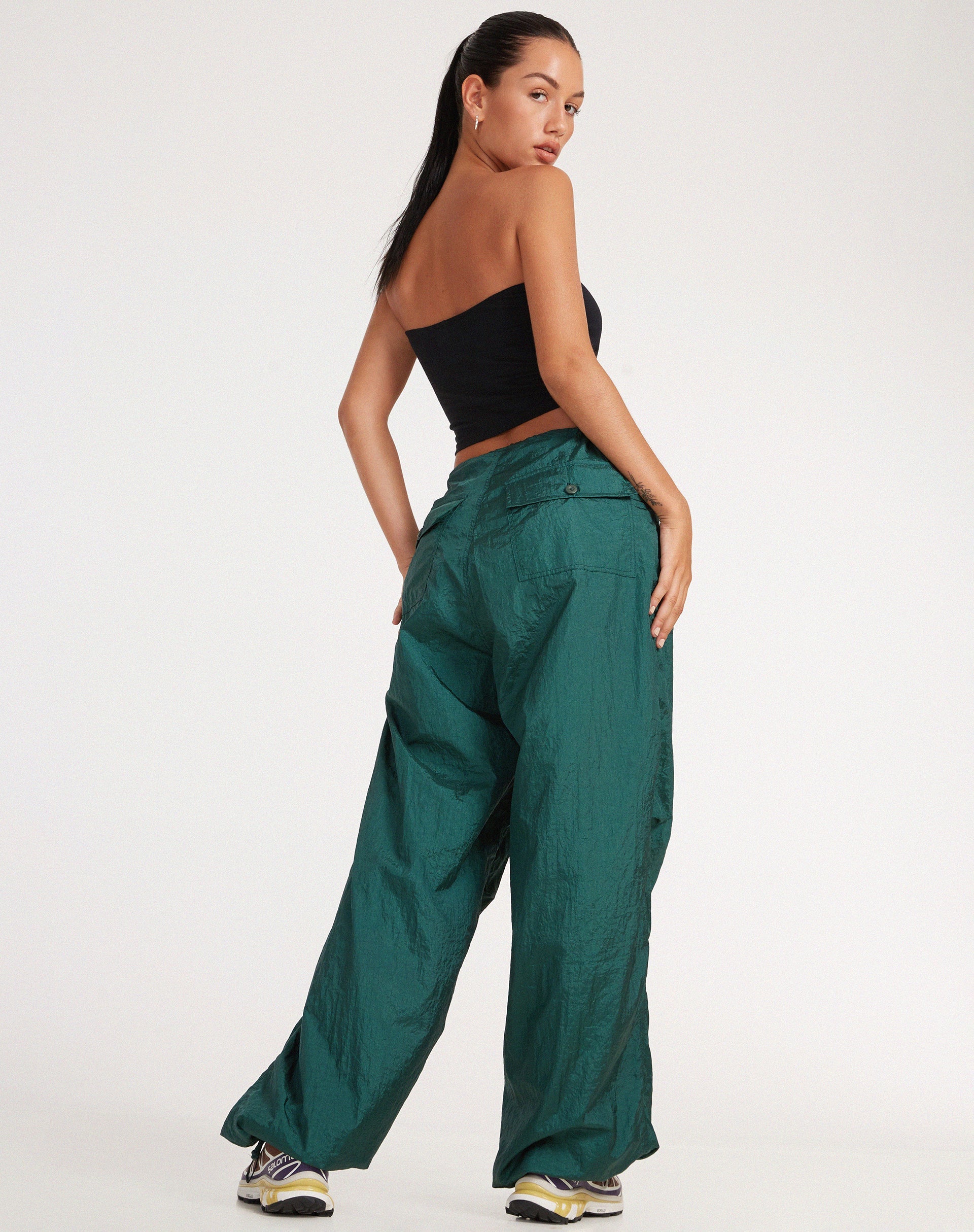 Image du pantalon Chute en vert bouteille