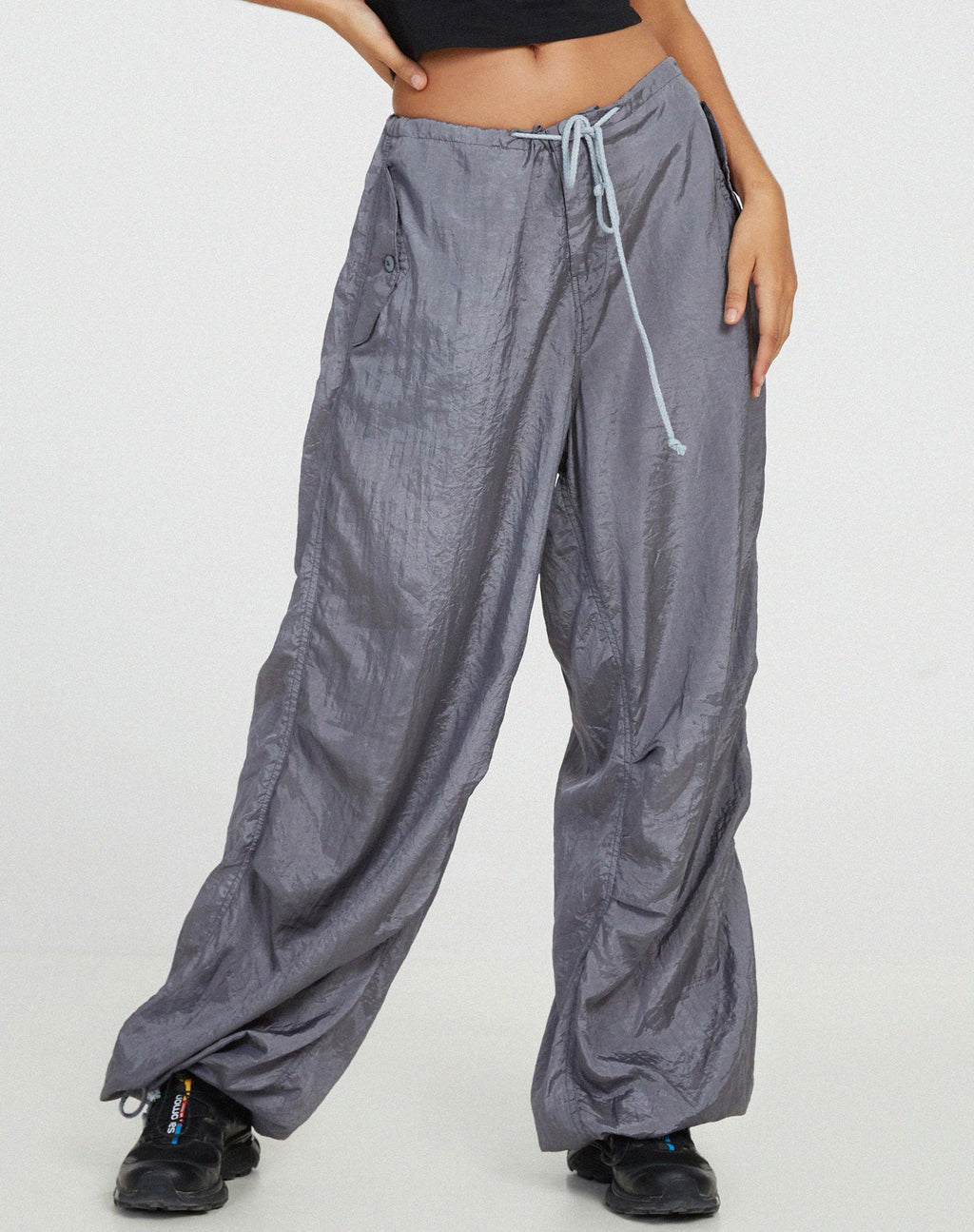 Pantalon Chute en Parachute Cool Grey