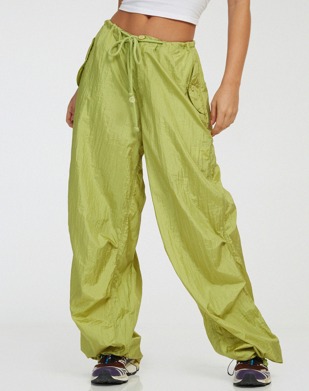 Pantalon Chute, vert poire