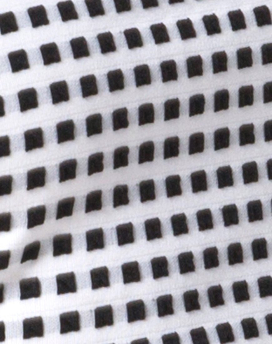 Image de Ciara Top in Gingham Ivory Black
