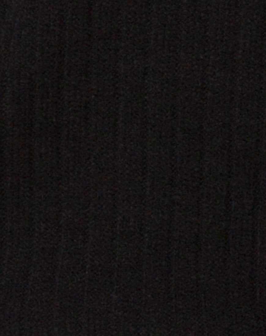 Image of Saray Off The Shoulder Jumper in Black Knit
