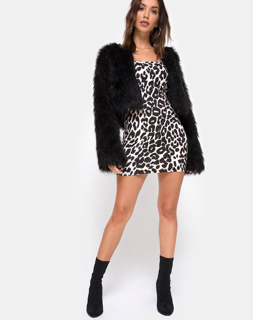 Image of Cinelle Bodycon Dress in Oversize Jaguar