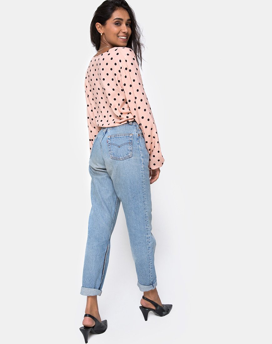 Image de Citra Top in New Polka Nude Black