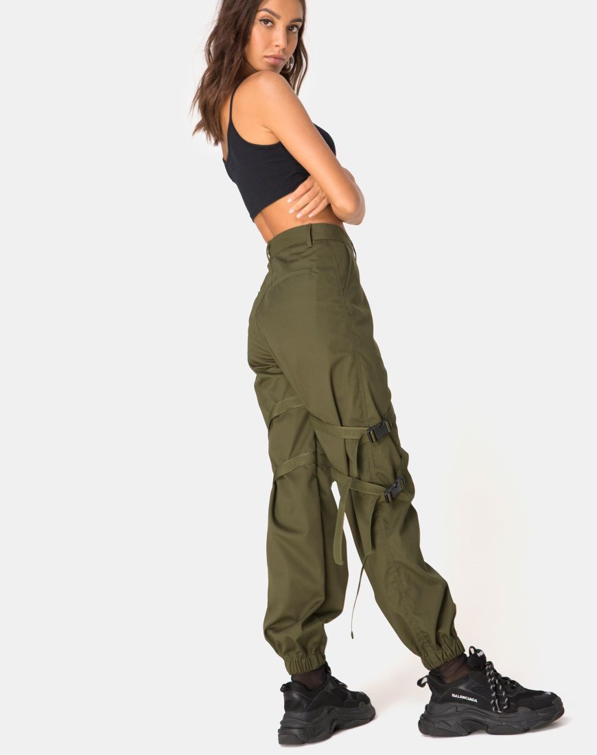 Pantalon Clive en Khaki Drill