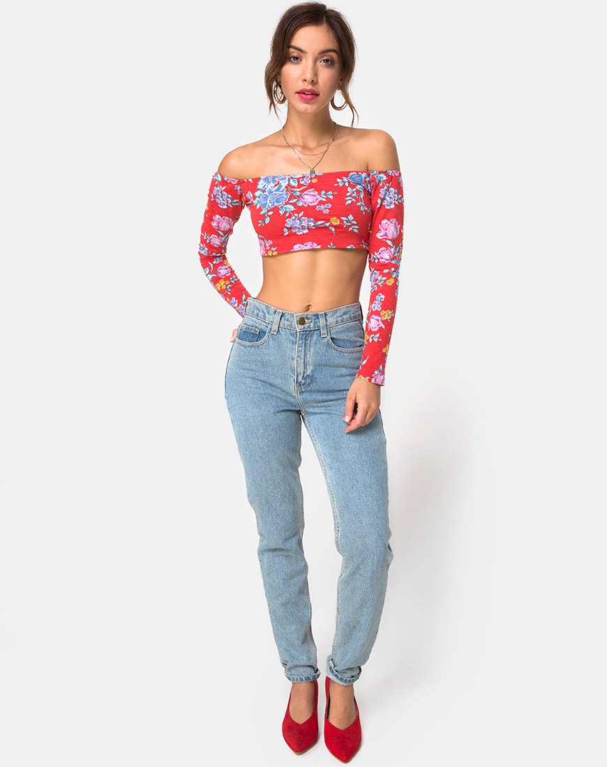 Image de Coga Crop Top in Vintage Fleur