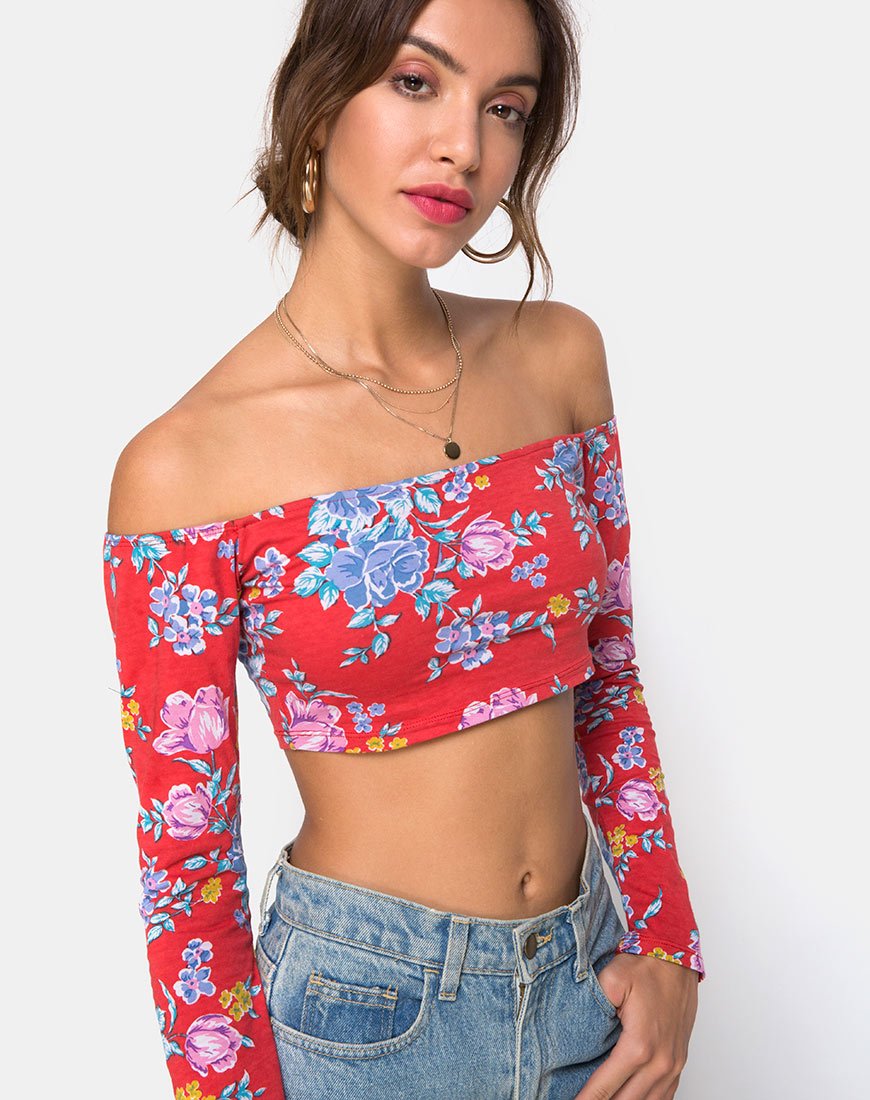 Image de Coga Crop Top in Vintage Fleur