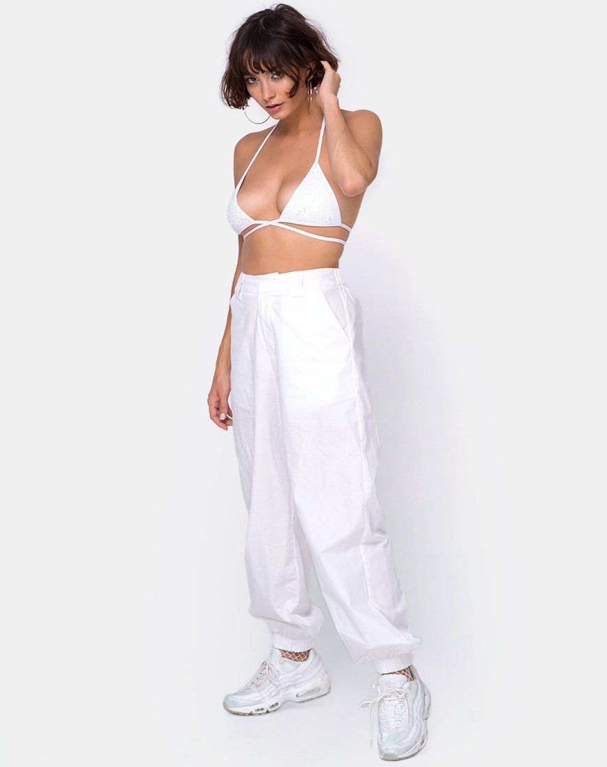 Image de Cogi Top in Matte Fishcale Sequin White