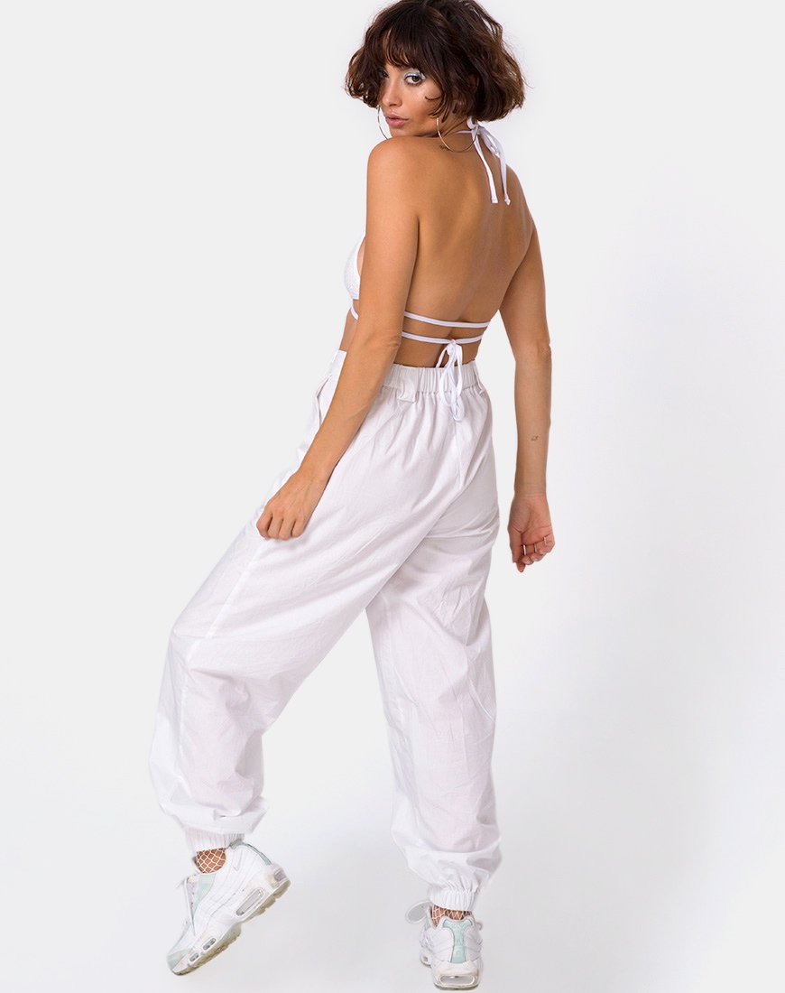 Image de Cogi Top in Matte Fishcale Sequin White