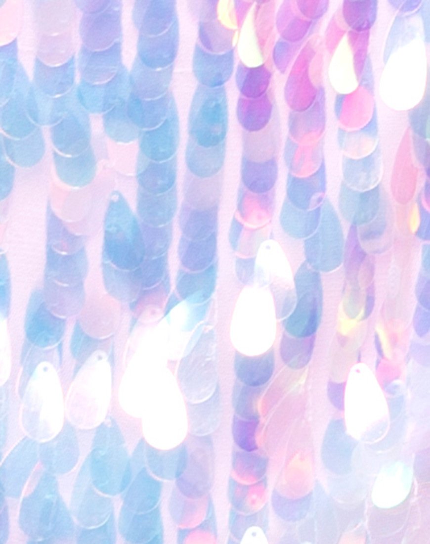 Image de Colete Slip Dress in Opal Unicorn Sequin Pink