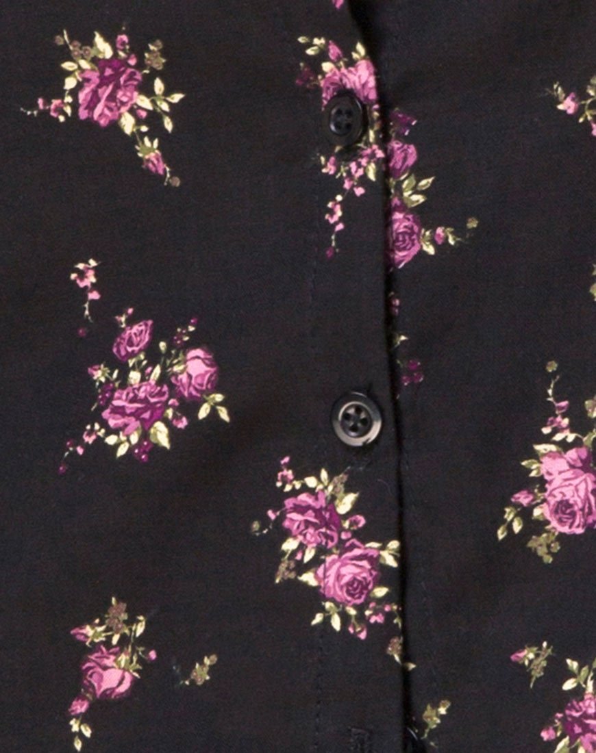 Image de Conila Crop Blouse in Sohey Rose Black