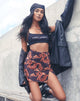 Image de la mini-jupe Pelmet en Dragon Orange Tonal