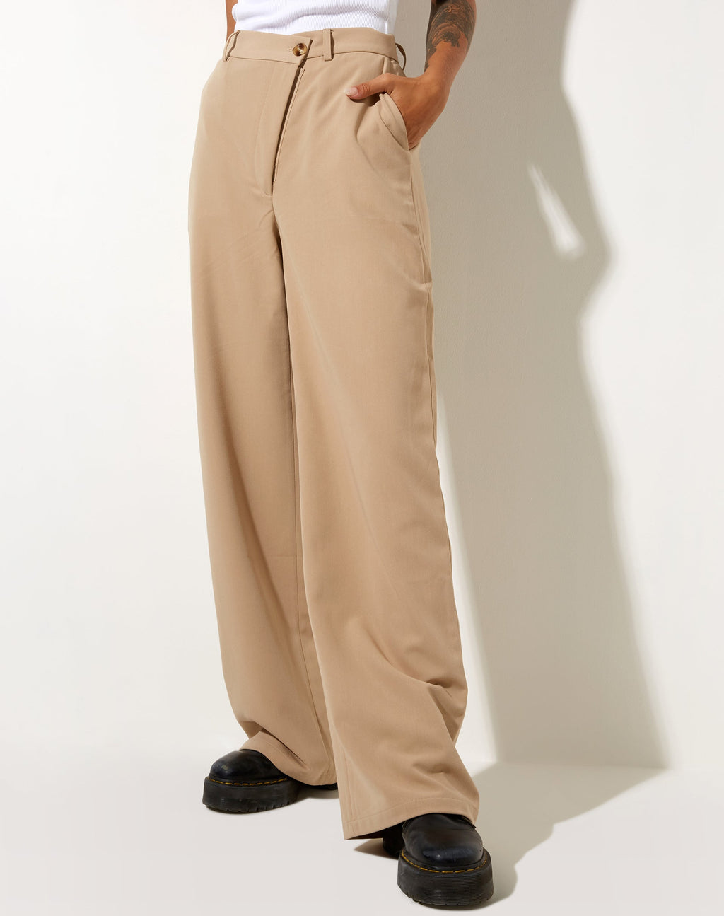 Pantalon Corby en Tailoring Tan