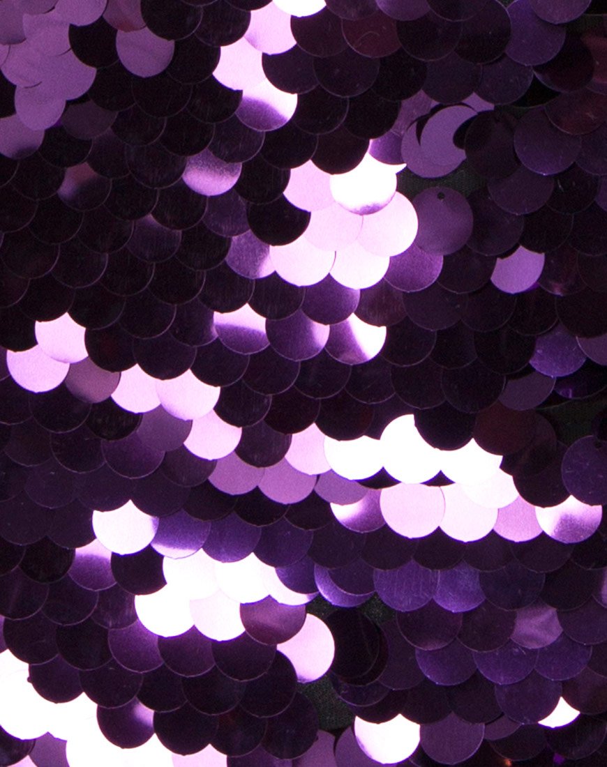 Image of Corine Slip Dress in Plum Disc Sequin