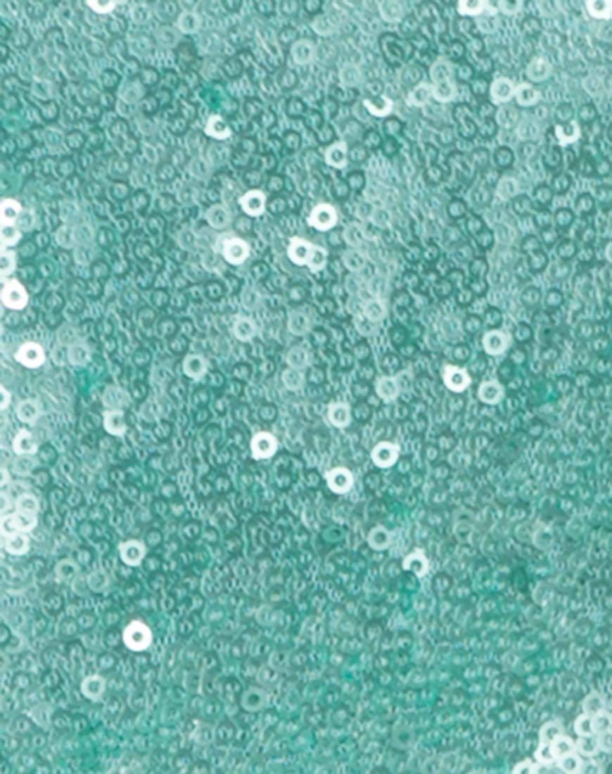 Image of Corsica Playsuit in Peppermint Mini Sequin