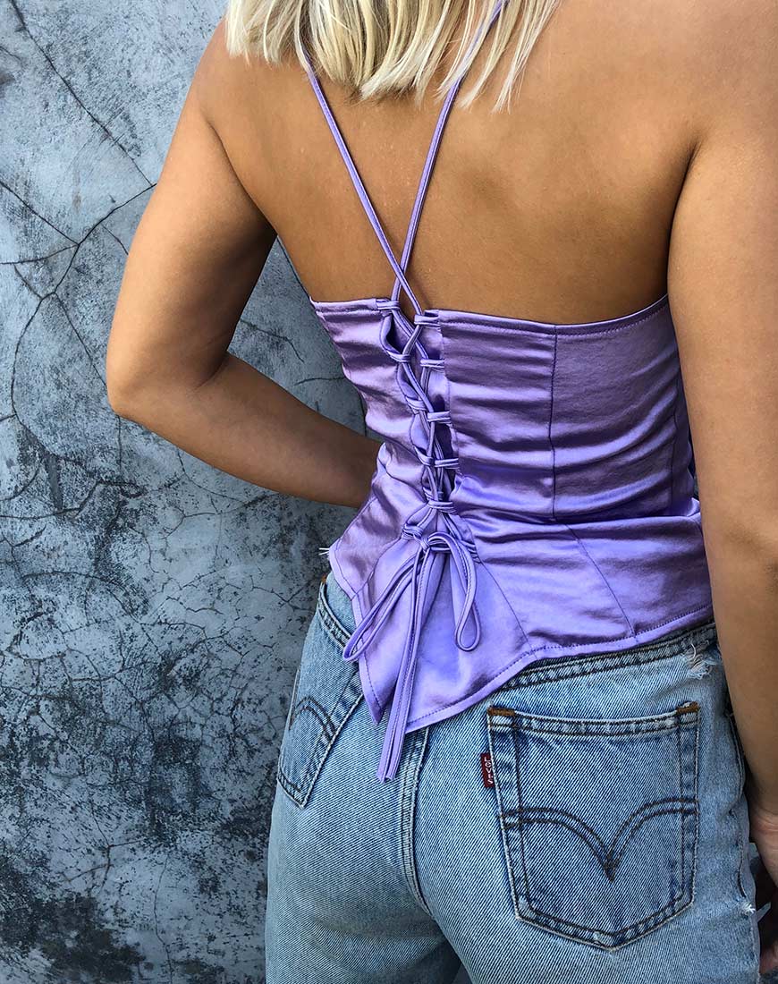 Image de Cosey Top en satin lilas