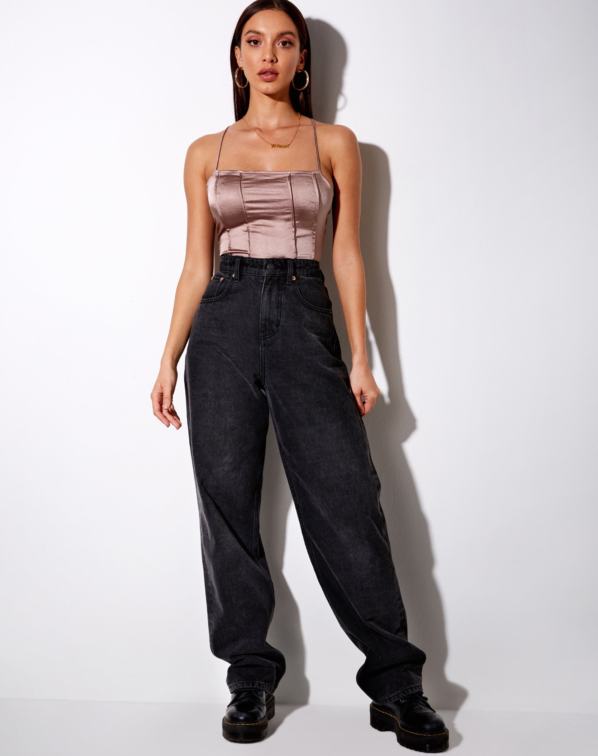 Image de Cosey Top en Satin Champagne