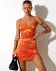 Image de Coti Bodycon Dress in Rose Flock Tangerine