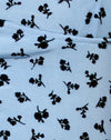  Bourgeons de fleurs bleus Flocon noir