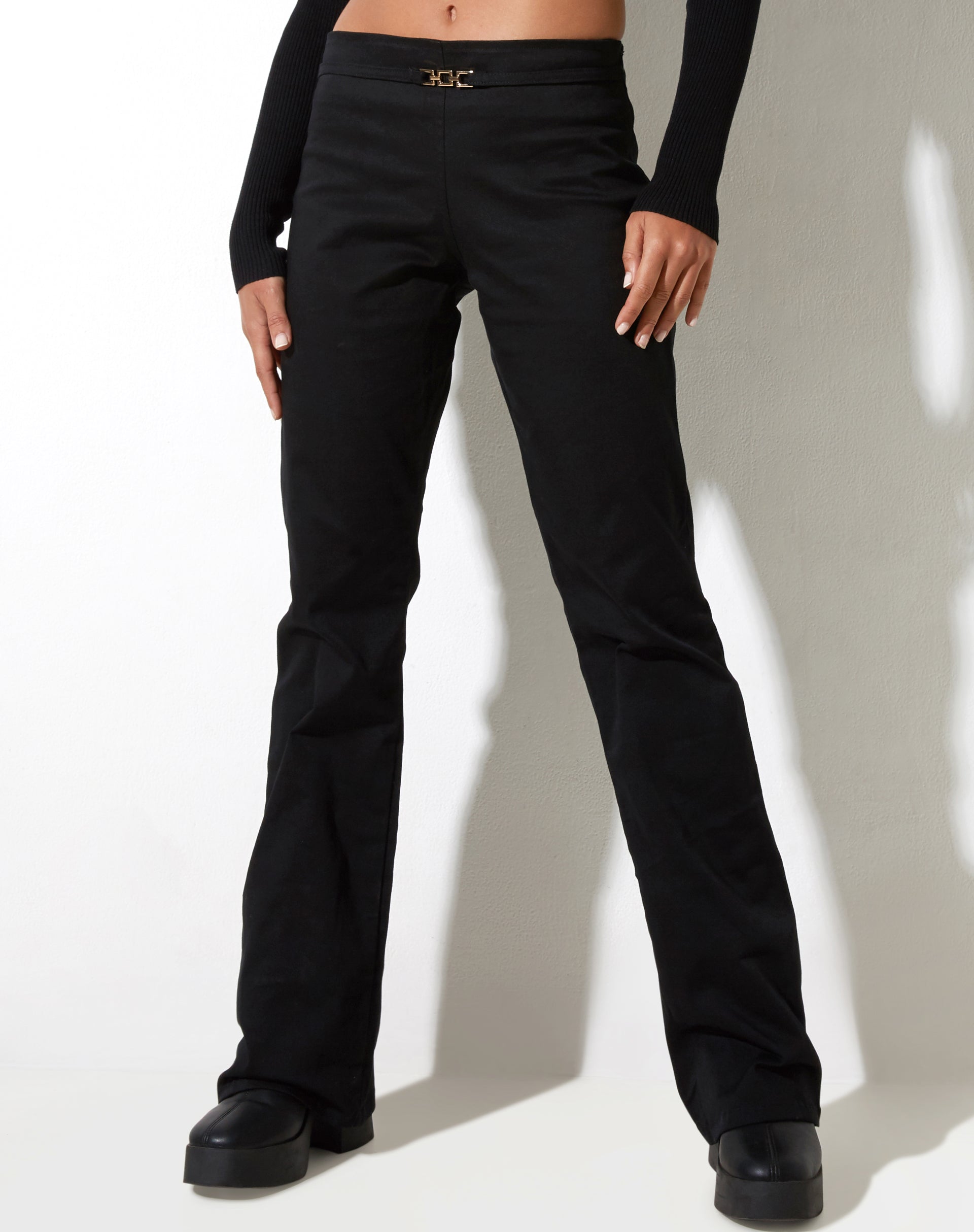 Image de Pantalon Craze en sergé noir