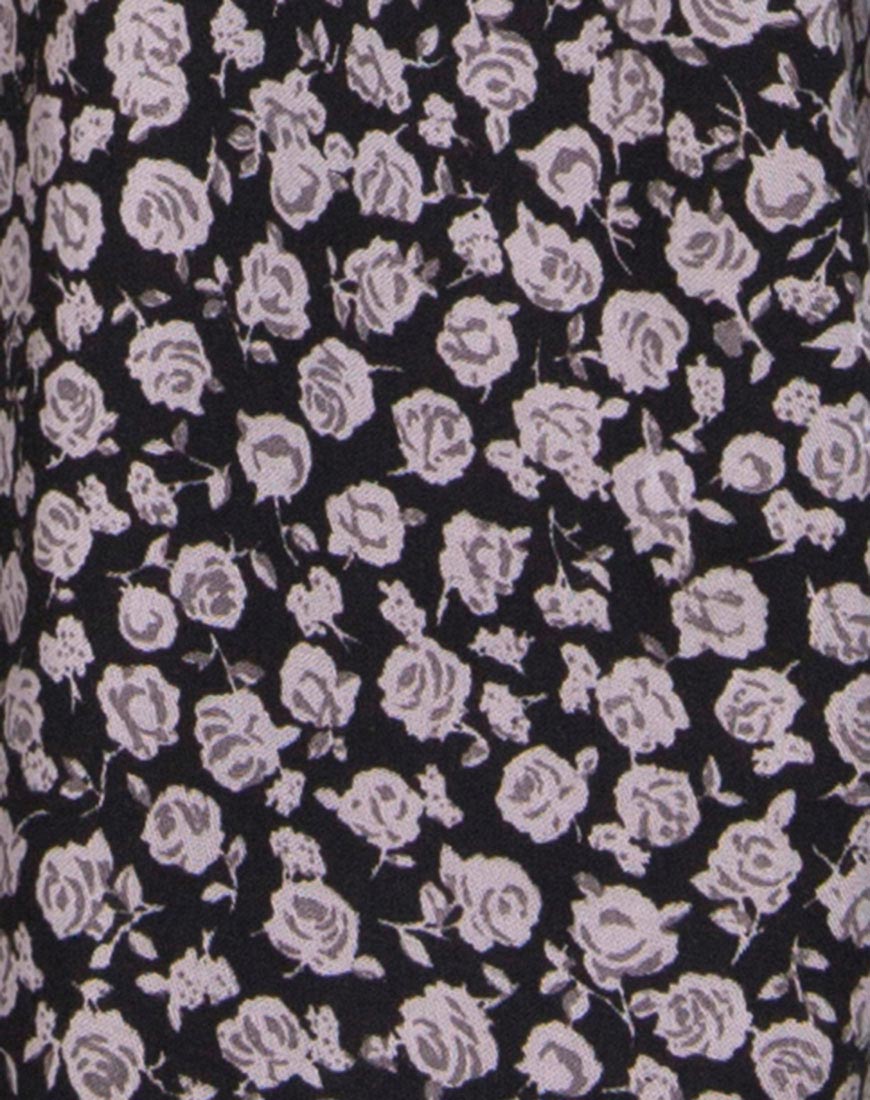Image de Crosena Swing Dress in Ditsy Rose Black