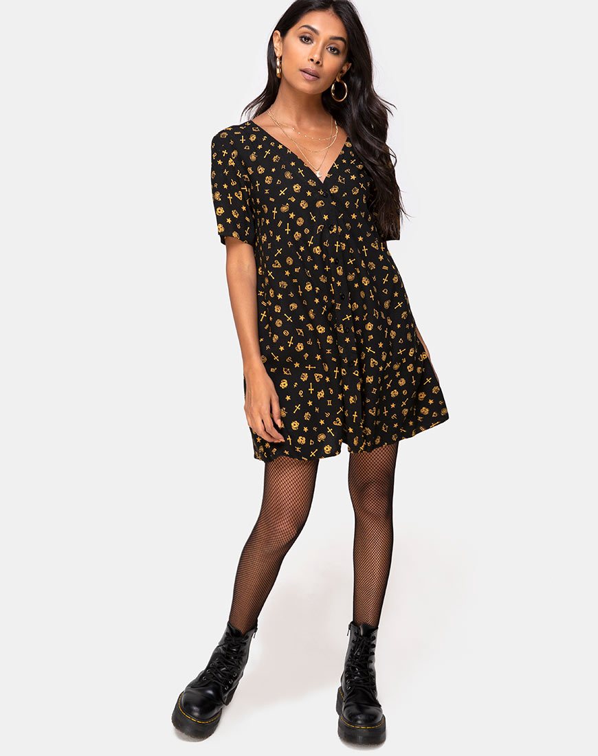 Image de Crosena Swing Dress in Mini Astro Black