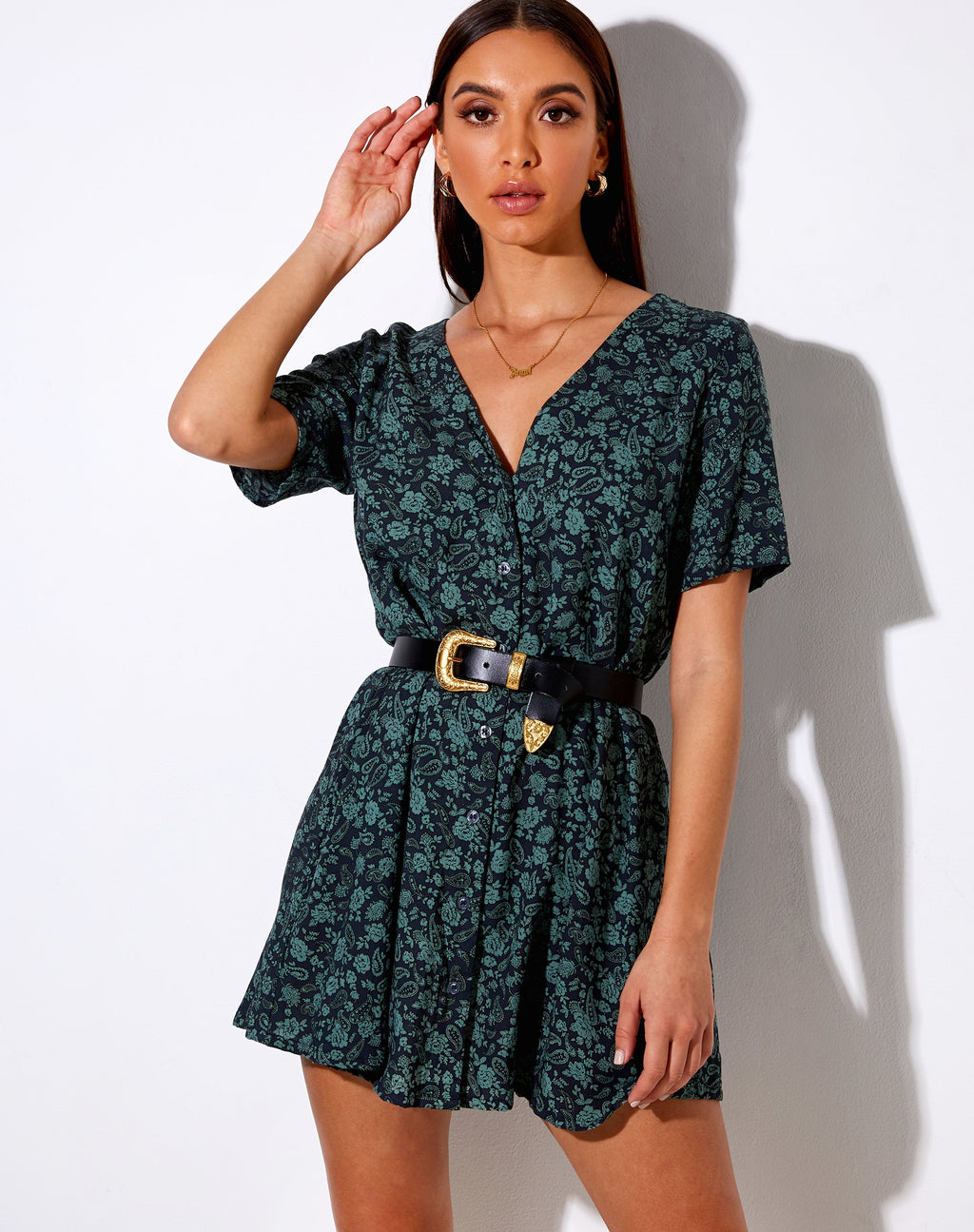 Robe Crosena en Mono Paisley Sage