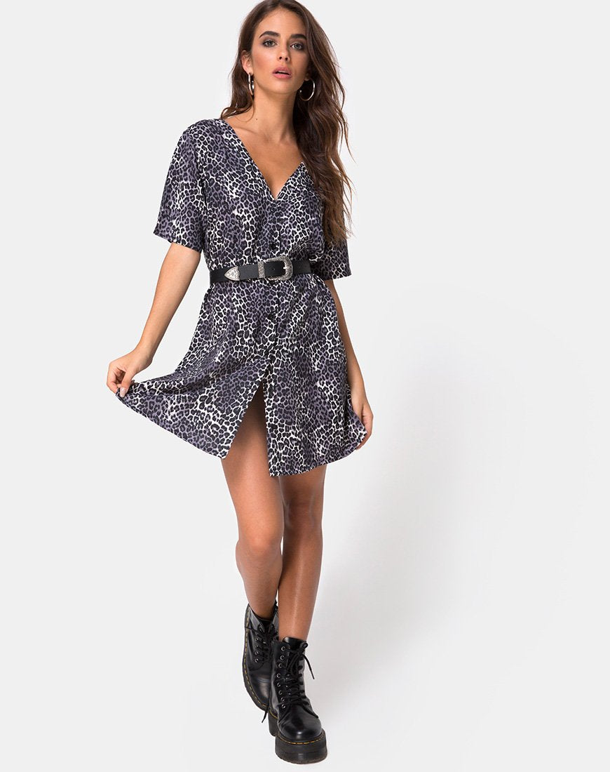 Image de Crosena Swing Dress in Rar Leopard Grey