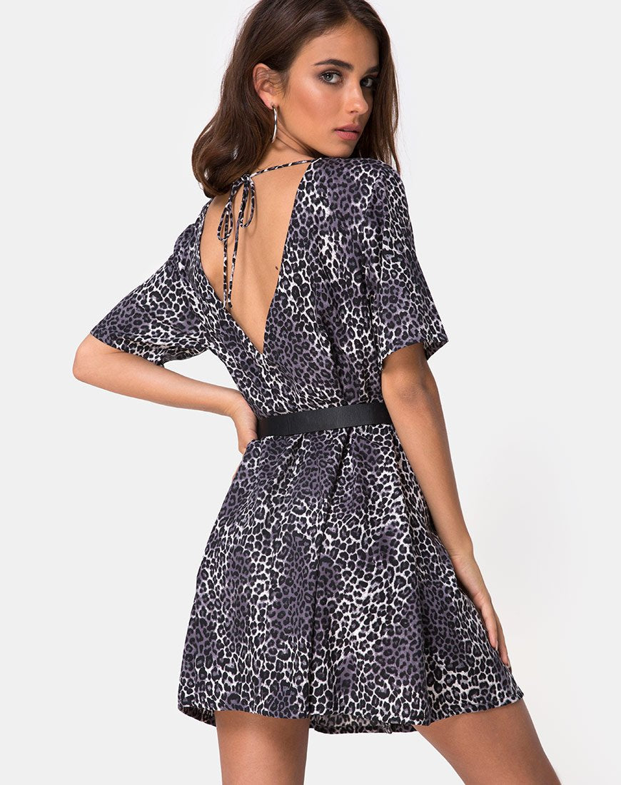 Image de Crosena Swing Dress in Rar Leopard Grey