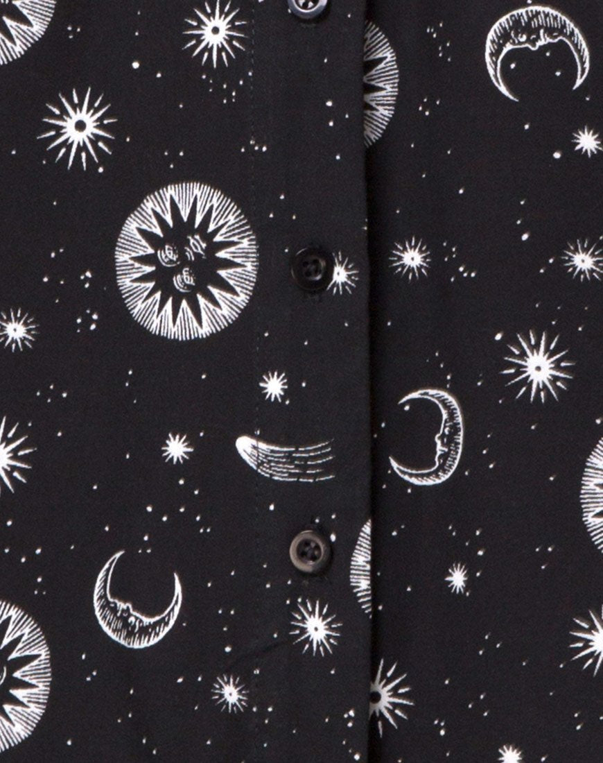 Image de Crosena Swing Dress in Small Celestial Black X Princess Polly