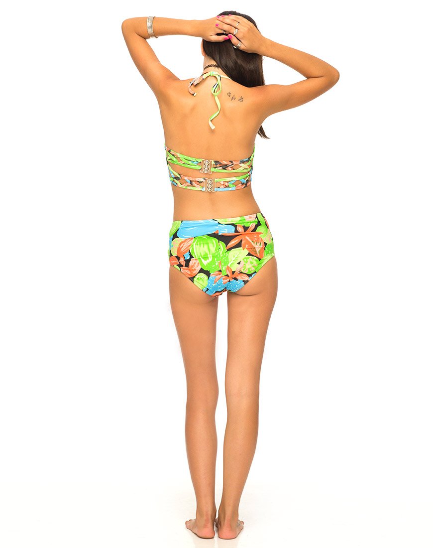 Bas de bikini découpé en cristal, Tropicana