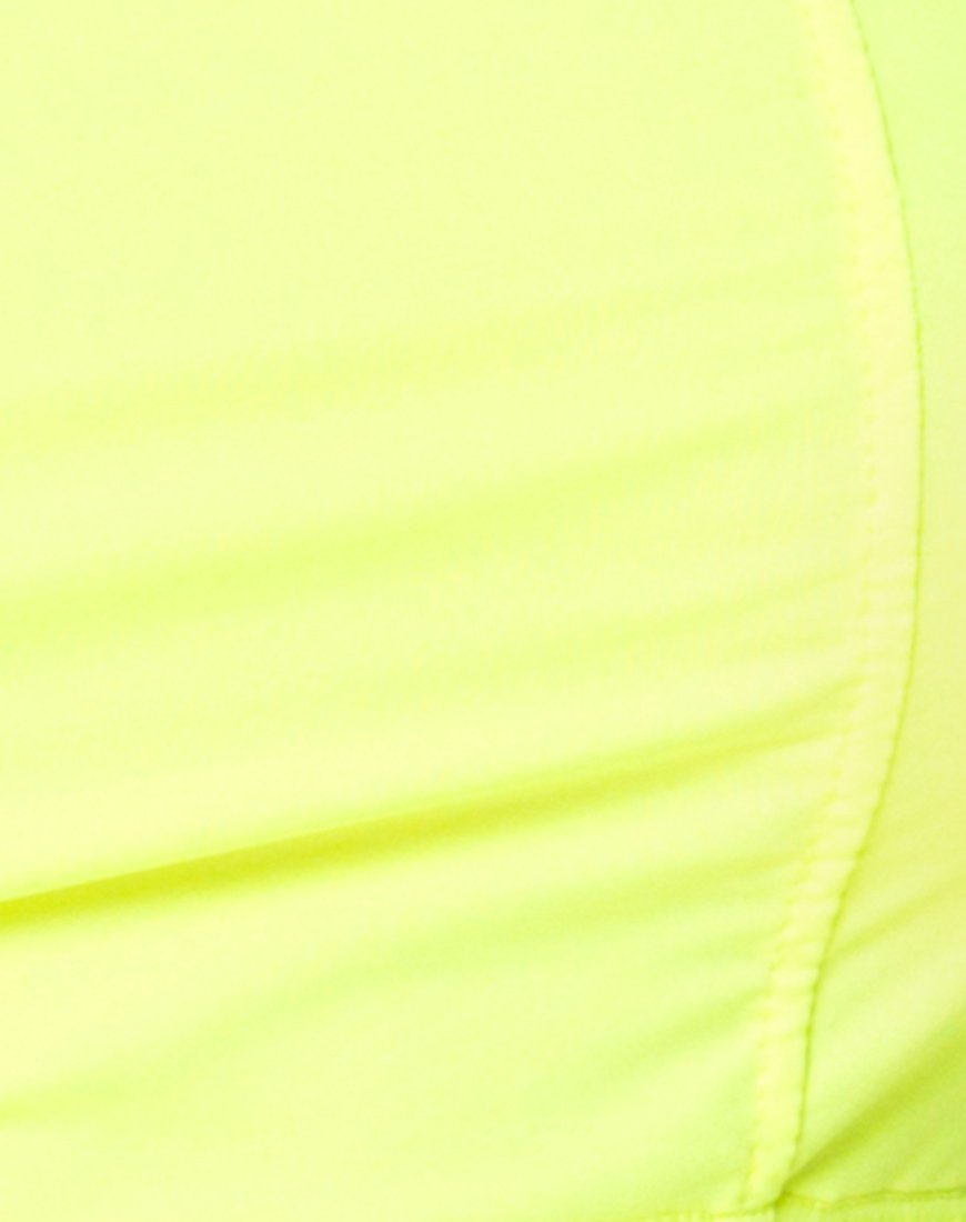Image du short de cyclisme en jaune néon