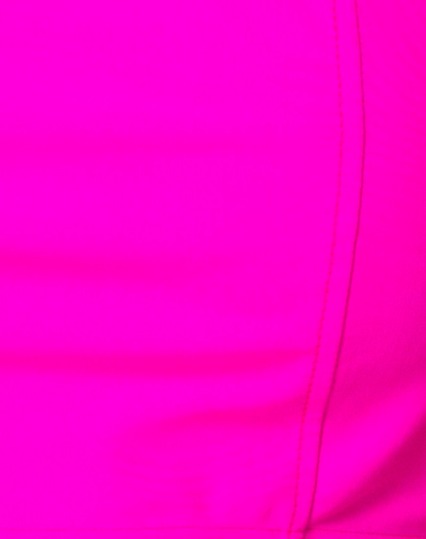 Image du short de cyclisme en rose néon
