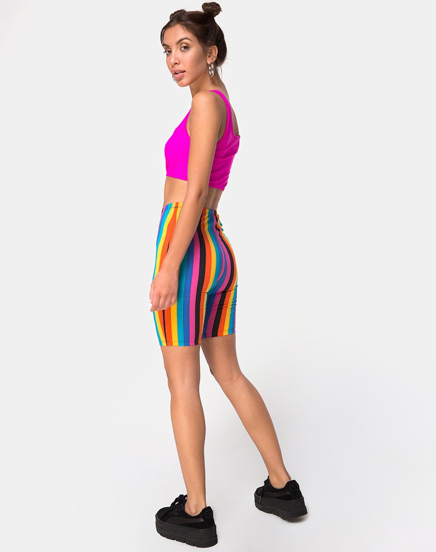 Image de Cycle Short in New Vertical Mixed Stripe