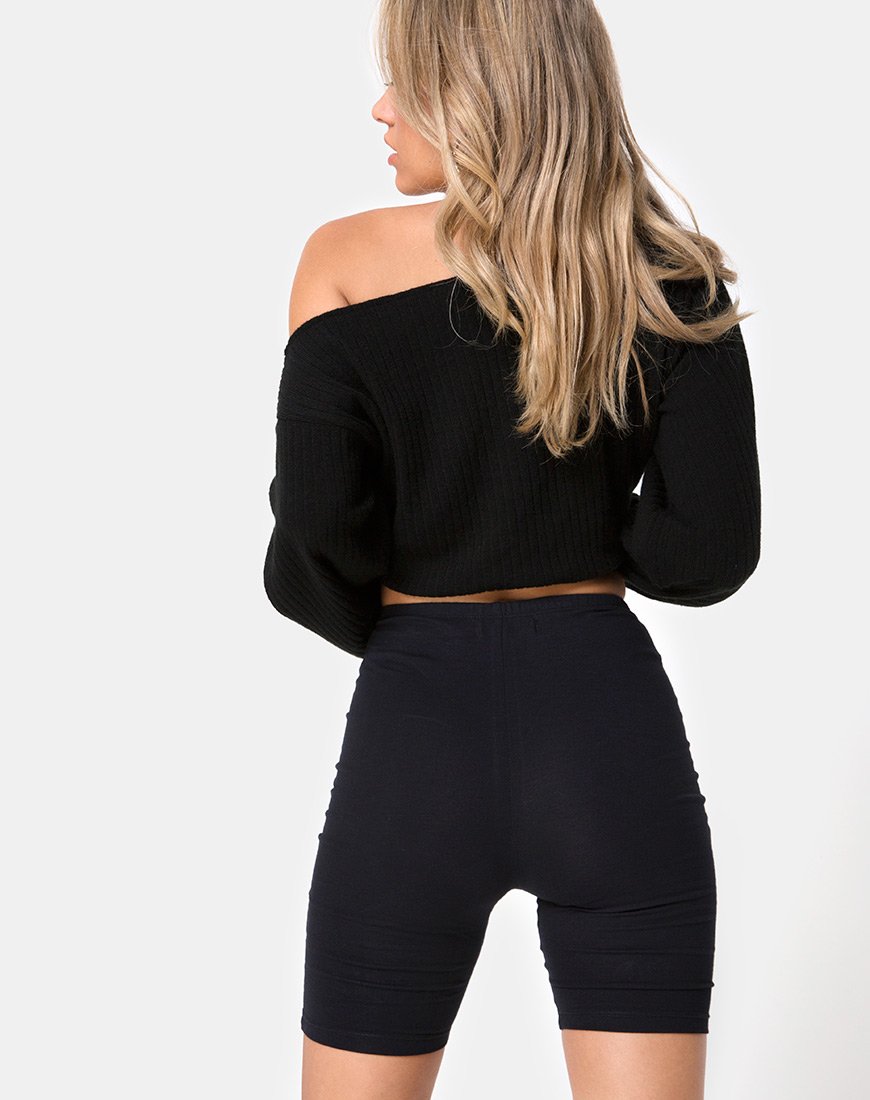 Image de Cycle Short Black No Angel Embroidery