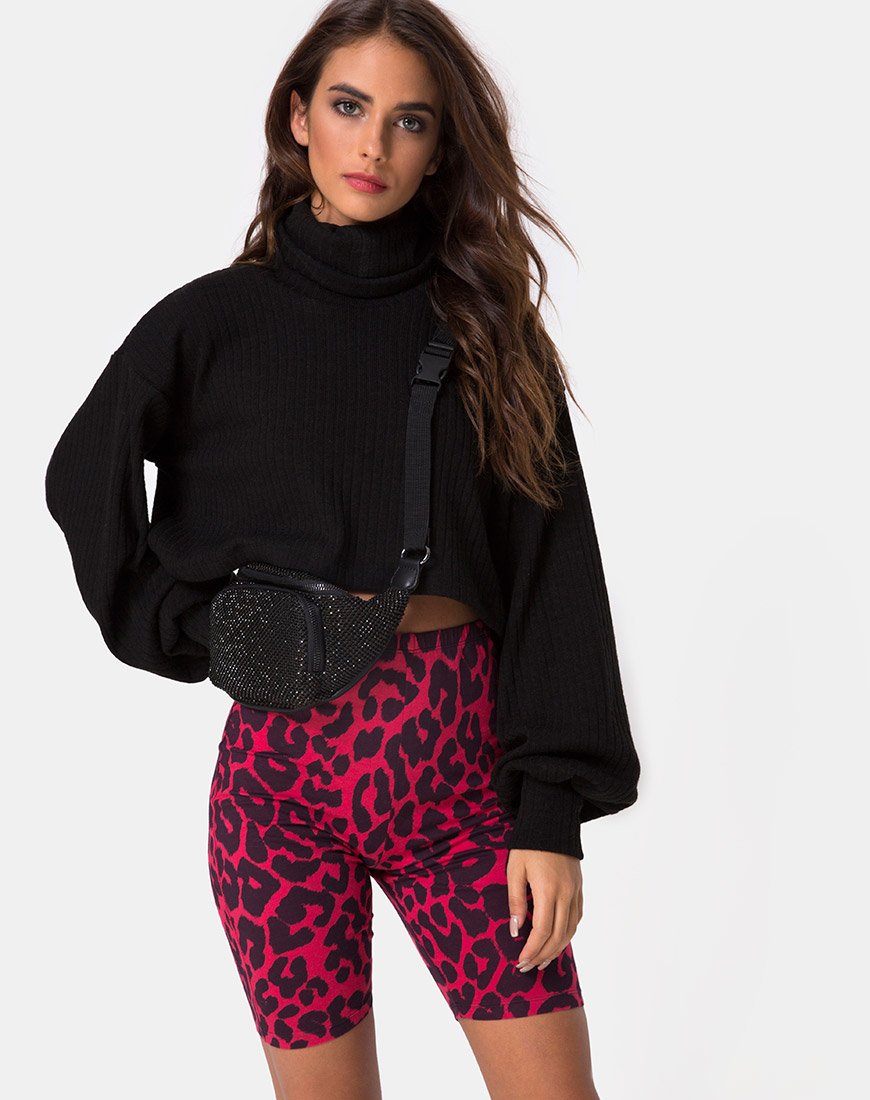 Short de cyclisme Oversize Rouge Jaguar