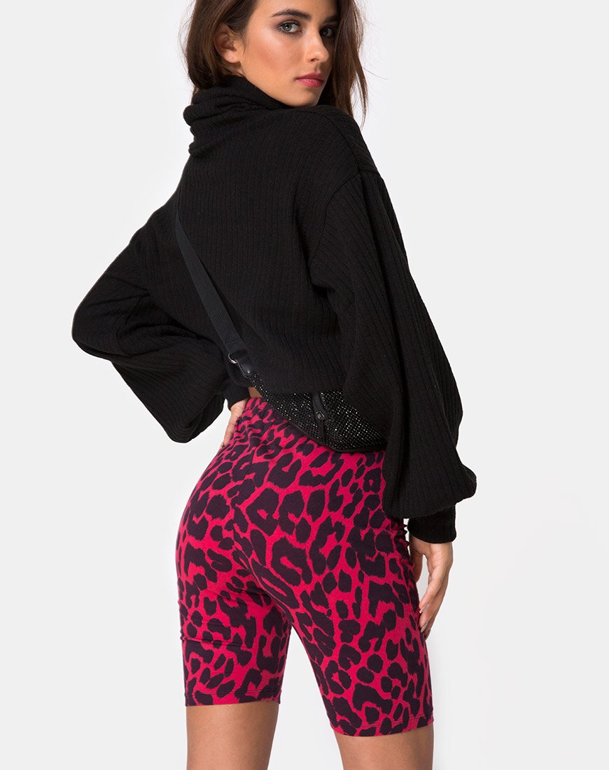 Short de cyclisme Oversize Rouge Jaguar