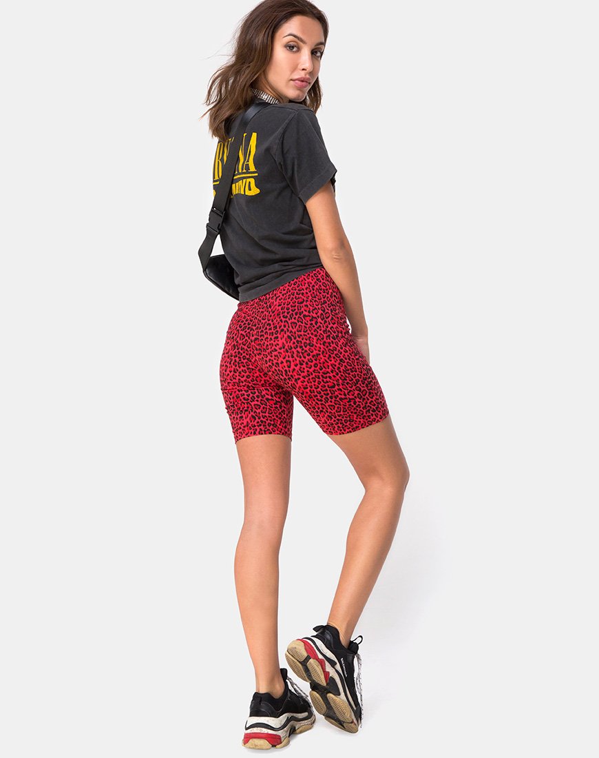 Short de vélo en animal coloré