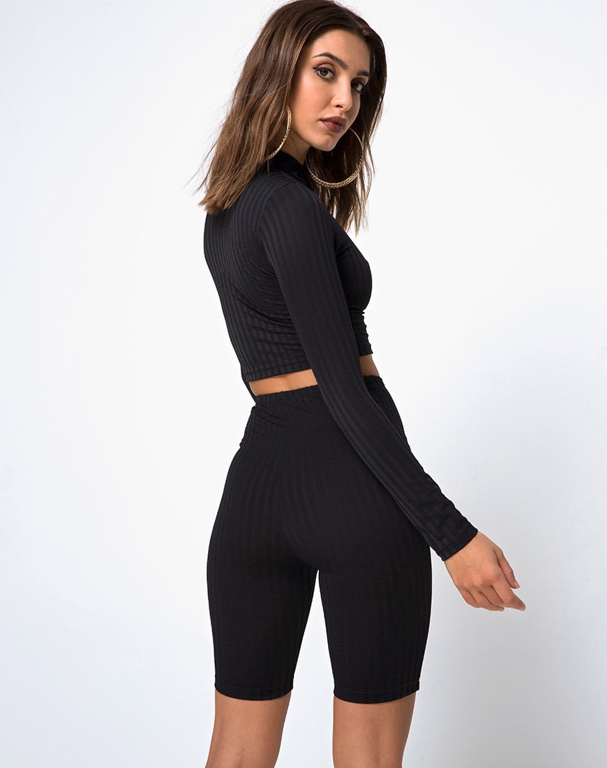 Short de cyclisme en noir