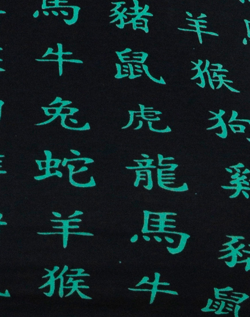 Image de la breloque Cycle Short in Hidden Charm Noir et Menthe poivrée