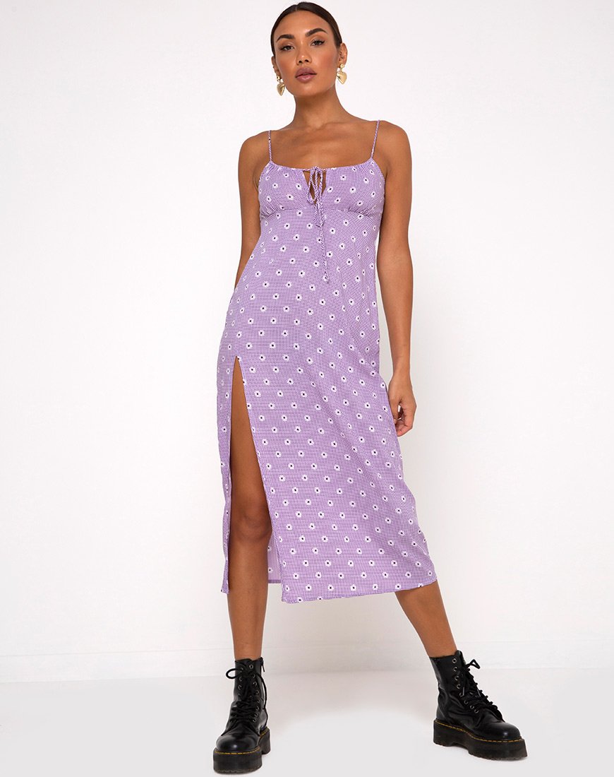 Robe midi Cypress, Daisy Field Lavender