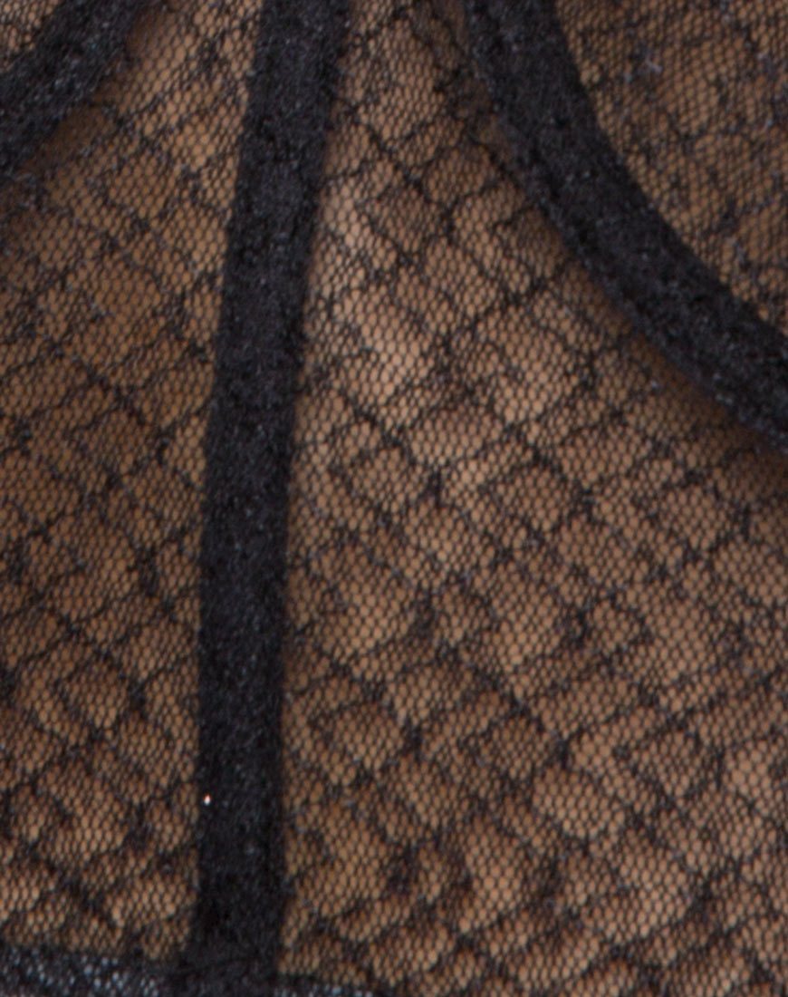 Image de Cyrilla Bralet en Lacey Knit Black