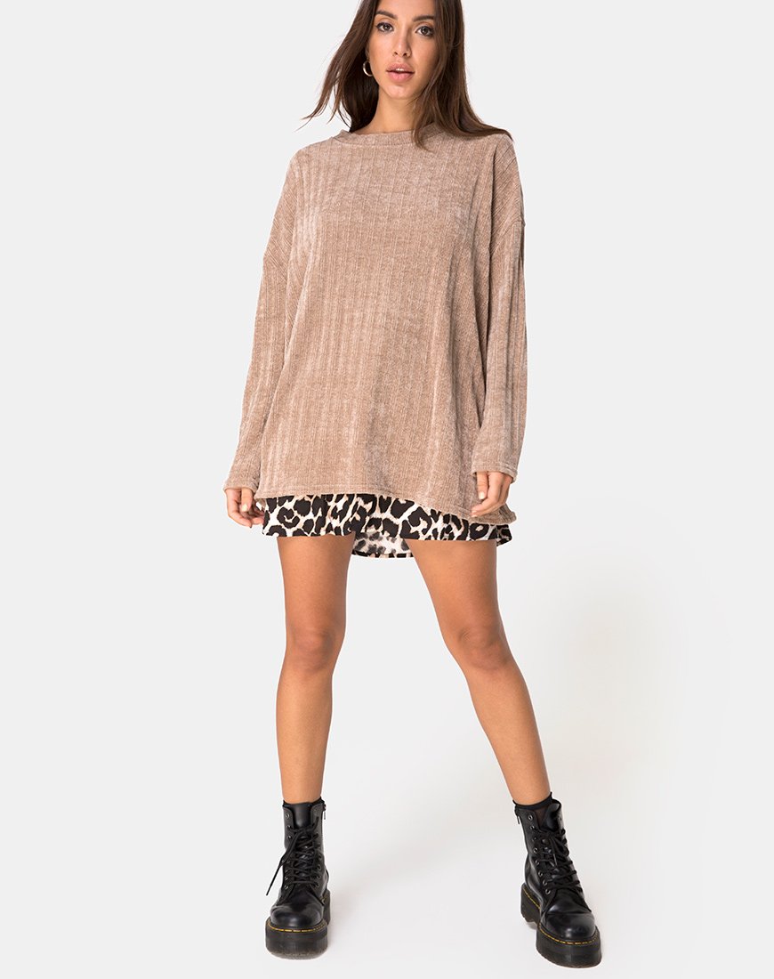 Image du pull-over pour papa en Chenille Tan