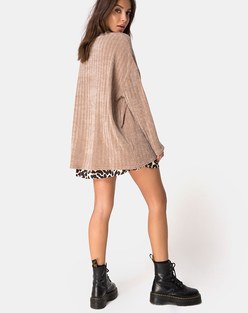 Image du pull-over pour papa en Chenille Tan