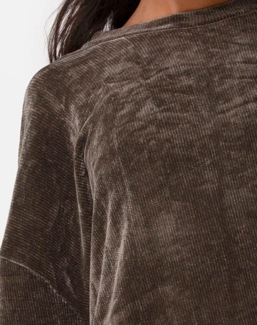 Image du pull-over pour papa en tricot kaki